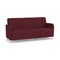 Lesro Siena Lounge Reception 3 Seat Tandem Seating No Center Arms, Brushed Steel, OH Wine Upholstery SN3101 - alternate 1